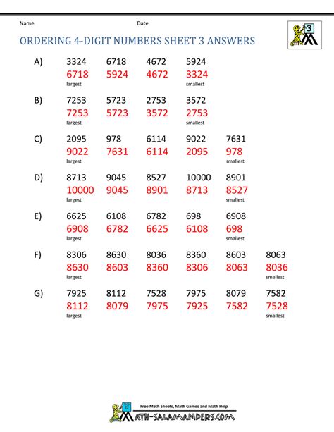 List of 4 Digit Numbers that add up to 9 .